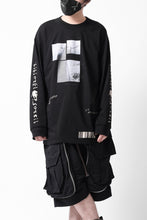 画像をギャラリービューアに読み込む, A.F ARTEFACT THICK-COLLAR BASIC L/S T-SHIRT / TYPE B PRINT (BLACK)
