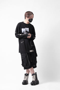 画像をギャラリービューアに読み込む, A.F ARTEFACT THICK-COLLAR BASIC L/S T-SHIRT / TYPE B PRINT (BLACK)