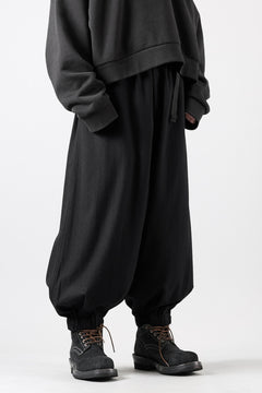 画像をギャラリービューアに読み込む, Y-3 Yohji Yamamoto WOOL FLANNEL WIDE CARGO PANTS (BLACK)