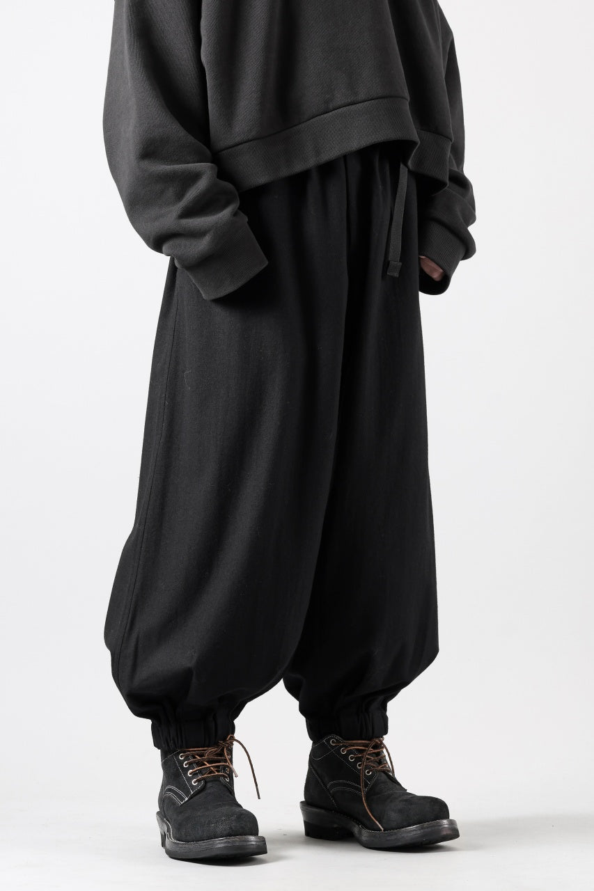 画像をギャラリービューアに読み込む, Y-3 Yohji Yamamoto WOOL FLANNEL WIDE CARGO PANTS (BLACK)