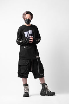 画像をギャラリービューアに読み込む, A.F ARTEFACT THICK-COLLAR BASIC L/S T-SHIRT / TYPE B PRINT (BLACK)