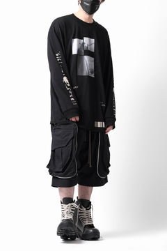 画像をギャラリービューアに読み込む, A.F ARTEFACT THICK-COLLAR BASIC L/S T-SHIRT / TYPE B PRINT (BLACK)