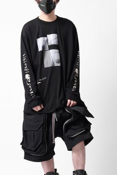画像をギャラリービューアに読み込む, A.F ARTEFACT THICK-COLLAR BASIC L/S T-SHIRT / TYPE B PRINT (BLACK)