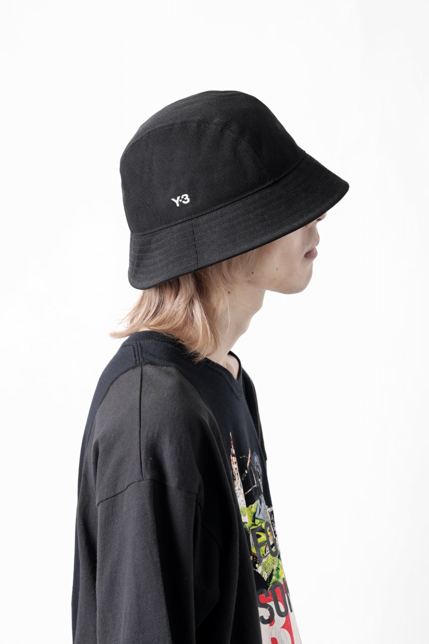 画像をギャラリービューアに読み込む, Y-3 Yohji Yamamoto ROUND BUCKET HAT (BLACK)