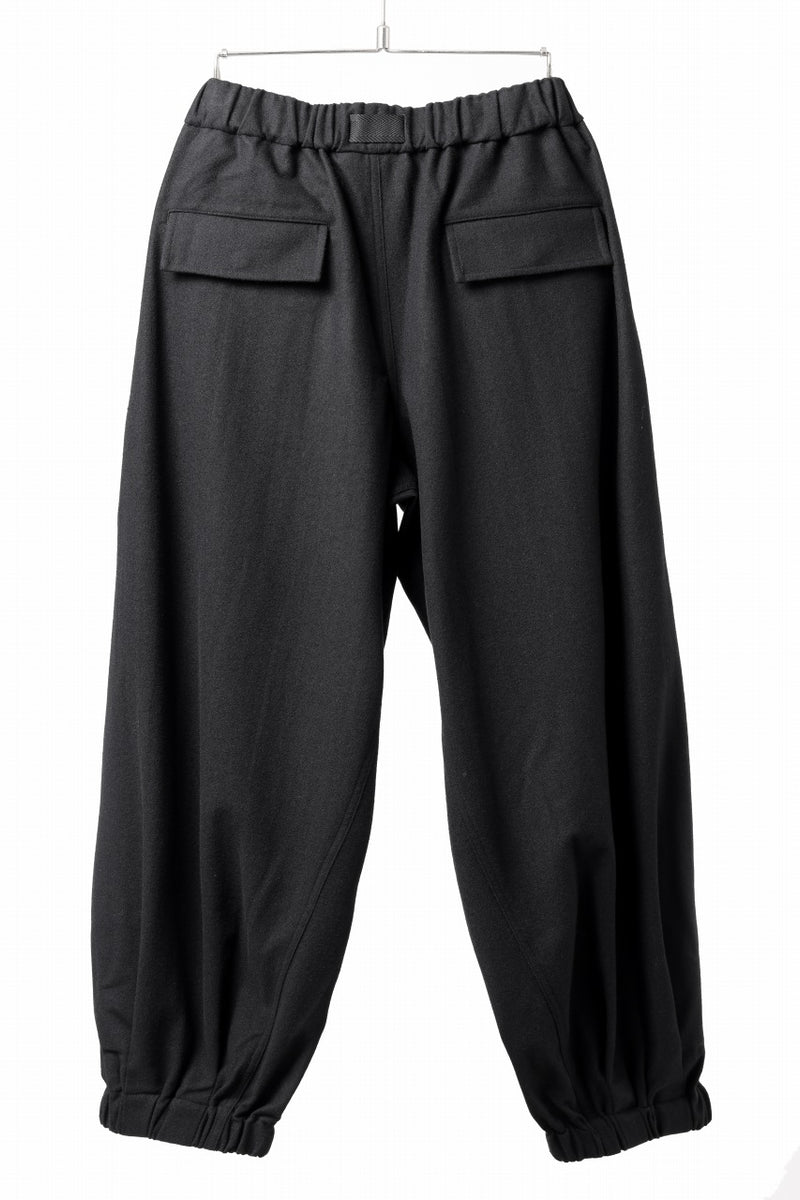 Y-3 Yohji Yamamoto WOOL FLANNEL WIDE CARGO PANTS