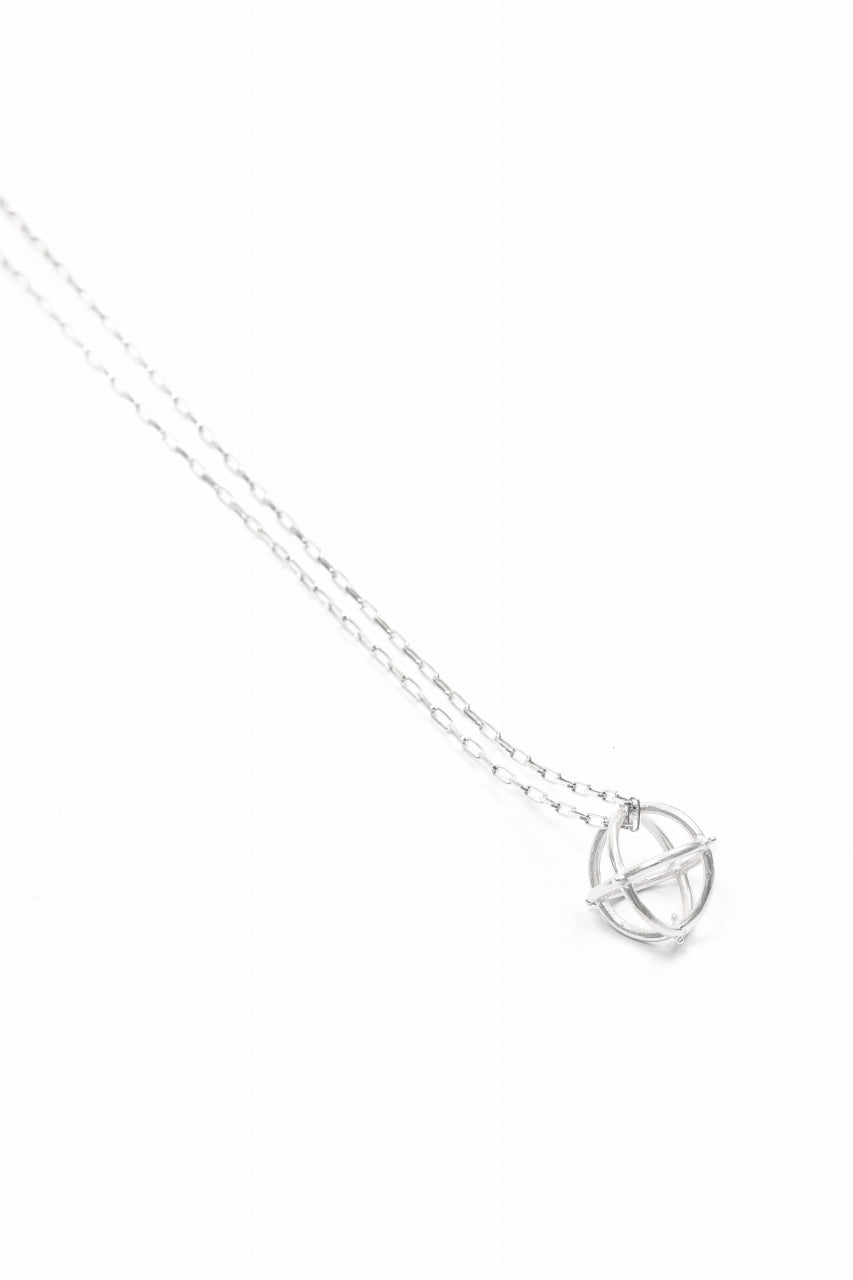 画像をギャラリービューアに読み込む, m.a+ medium + globe necklace with silver chain / AD31 AG (SILVER)
