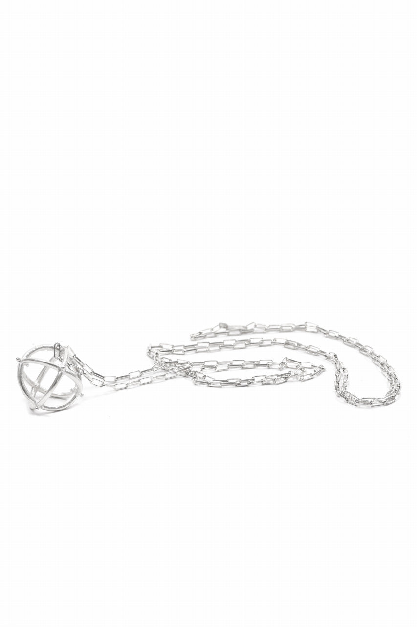 画像をギャラリービューアに読み込む, m.a+ medium + globe necklace with silver chain / AD31 AG (SILVER)