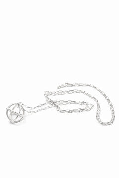 画像をギャラリービューアに読み込む, m.a+ medium + globe necklace with silver chain / AD31 AG (SILVER)