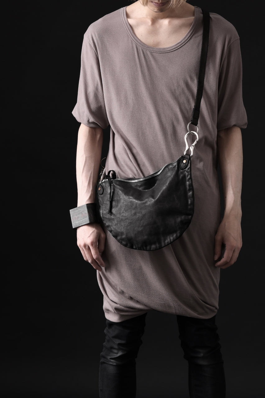 画像をギャラリービューアに読み込む, ISAMU KATAYAMA BACKLASH exclusive 2WAY BAM BAG / ITALY SHOULDER OBJECT DYED (BLACK)