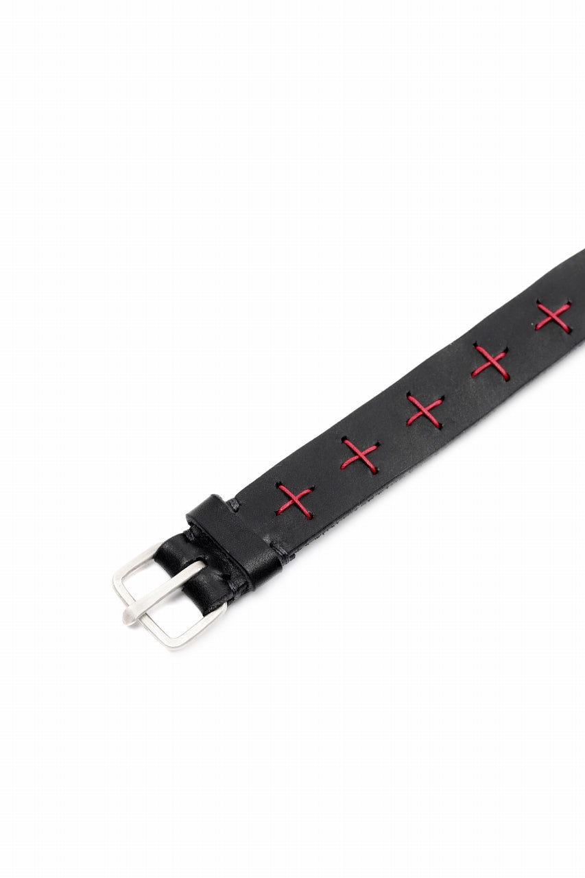 画像をギャラリービューアに読み込む, m.a+ cross stitched med wrist band / A-F8E1/GR 3,0 (BLACK)