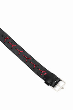 画像をギャラリービューアに読み込む, m.a+ cross stitched med wrist band / A-F8E1/GR 3,0 (BLACK)