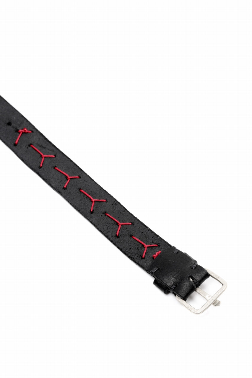 画像をギャラリービューアに読み込む, m.a+ cross stitched med wrist band / A-F8E1/GR 3,0 (BLACK)