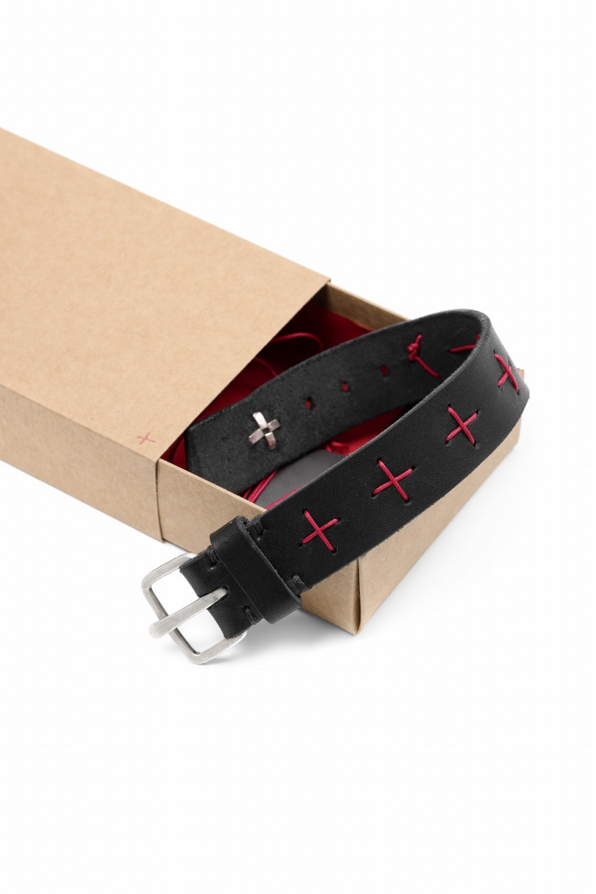 画像をギャラリービューアに読み込む, m.a+ cross stitched med wrist band / A-F8E1/GR 3,0 (BLACK)