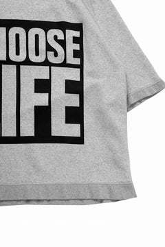 画像をギャラリービューアに読み込む, KATHARINE HAMNETT HALF SLEEVED SWEAT SHIRT / CHOOSE LIFE (T.GREY)