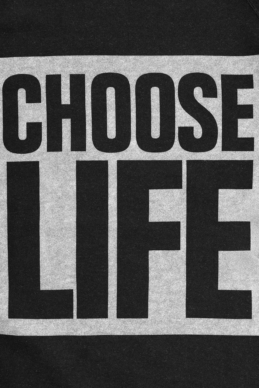 画像をギャラリービューアに読み込む, KATHARINE HAMNETT HALF SLEEVED SWEAT SHIRT / CHOOSE LIFE (BLACK)