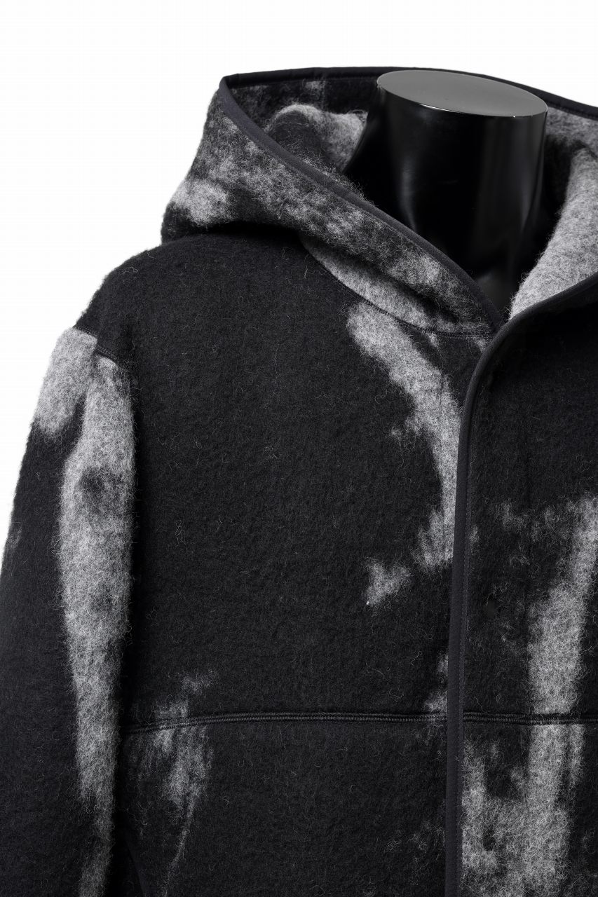 画像をギャラリービューアに読み込む, Y-3 Yohji Yamamoto FUZZY FLEECE HOODED JACKET (BLACK + MULTI)