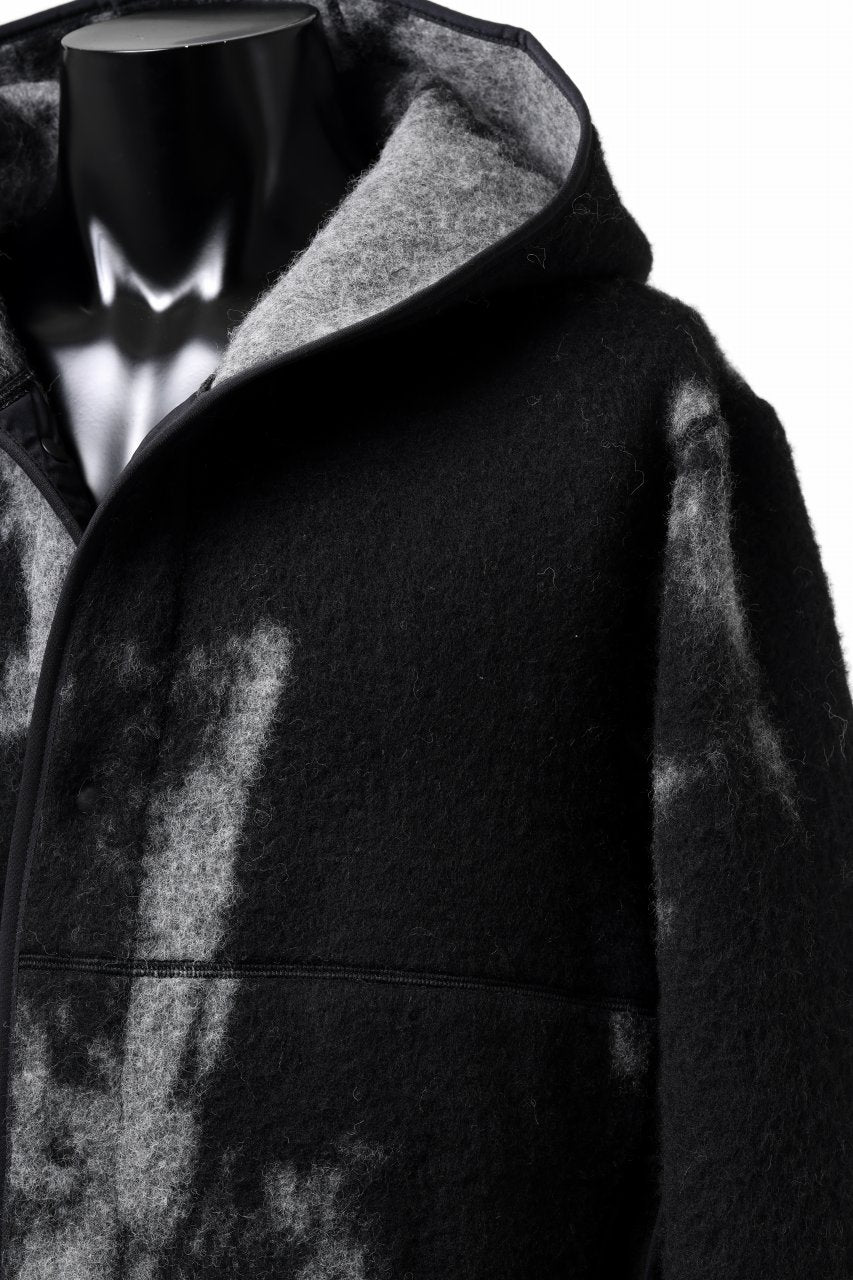 画像をギャラリービューアに読み込む, Y-3 Yohji Yamamoto FUZZY FLEECE HOODED JACKET (BLACK + MULTI)