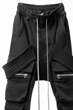 画像をギャラリービューアに読み込む, A.F ARTEFACT BELTED FLAP ZIP SARROUEL CARGO PANTS (BLACK)