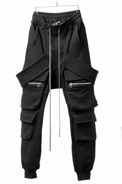 画像をギャラリービューアに読み込む, A.F ARTEFACT BELTED FLAP ZIP SARROUEL CARGO PANTS (BLACK)