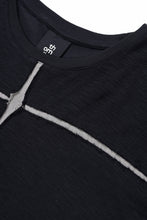 画像をギャラリービューアに読み込む, thom/krom SLEEVELESS T SHIRT / FLAME DOUBLE-FACE JERSEY (BLACK)