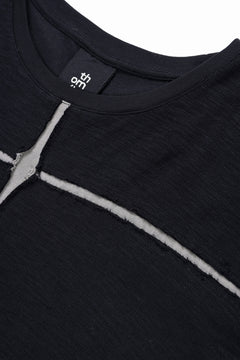 画像をギャラリービューアに読み込む, thom/krom SLEEVELESS T SHIRT / FLAME DOUBLE-FACE JERSEY (BLACK)