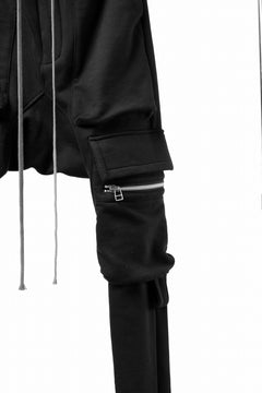 画像をギャラリービューアに読み込む, A.F ARTEFACT FLAP ZIP SARROUEL SKINNY PANTS (BLACK)