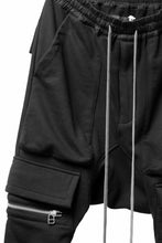 画像をギャラリービューアに読み込む, A.F ARTEFACT FLAP ZIP SARROUEL SKINNY PANTS (BLACK)