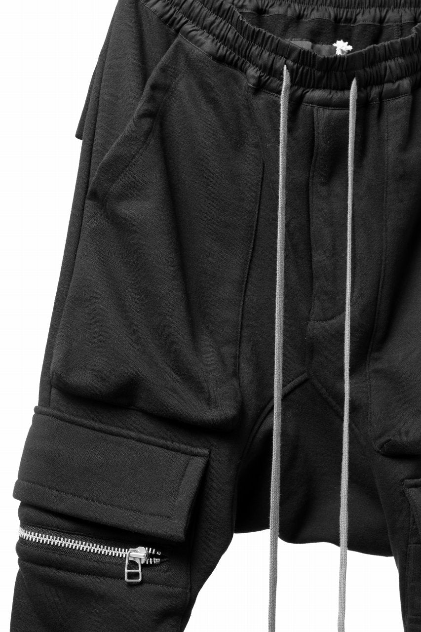 画像をギャラリービューアに読み込む, A.F ARTEFACT FLAP ZIP SARROUEL SKINNY PANTS (BLACK)