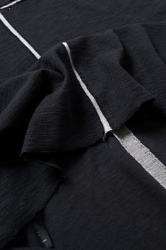 画像をギャラリービューアに読み込む, thom/krom SLEEVELESS T SHIRT / FLAME DOUBLE-FACE JERSEY (BLACK)