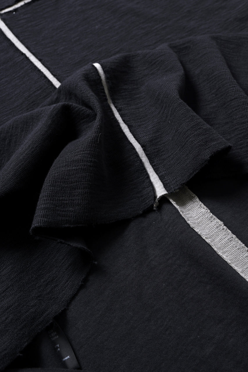 画像をギャラリービューアに読み込む, thom/krom SLEEVELESS T SHIRT / FLAME DOUBLE-FACE JERSEY (BLACK)