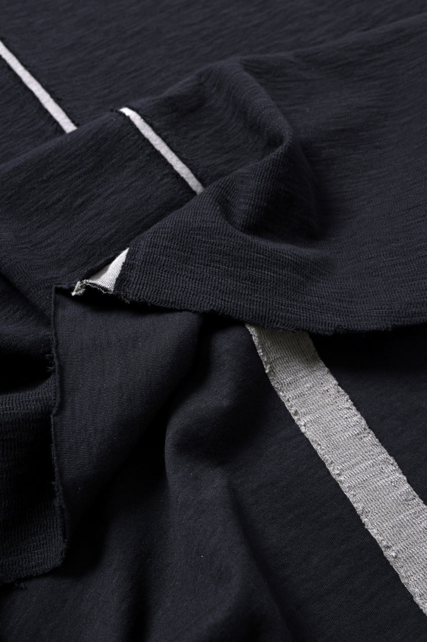 画像をギャラリービューアに読み込む, thom/krom SLEEVELESS T SHIRT / FLAME DOUBLE-FACE JERSEY (BLACK)