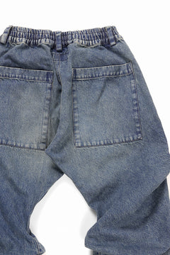 画像をギャラリービューアに読み込む, A.F ARTEFACT TUCK SLIM BAGGY PANTS / FADED DENIM (BLUE)