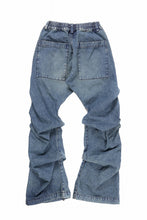 画像をギャラリービューアに読み込む, A.F ARTEFACT TUCK SLIM BAGGY PANTS / FADED DENIM (BLUE)