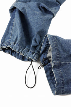 画像をギャラリービューアに読み込む, A.F ARTEFACT TUCK SLIM BAGGY PANTS / FADED DENIM (BLUE)