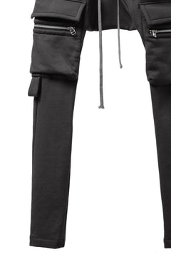 画像をギャラリービューアに読み込む, A.F ARTEFACT FLAP ZIP SARROUEL SKINNY PANTS (DARK GREY)