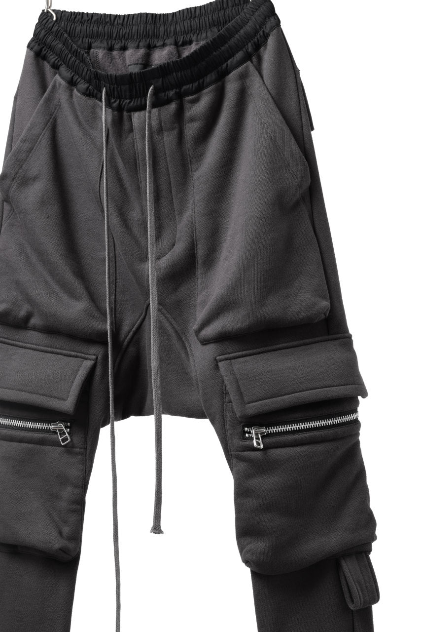 画像をギャラリービューアに読み込む, A.F ARTEFACT FLAP ZIP SARROUEL SKINNY PANTS (DARK GREY)