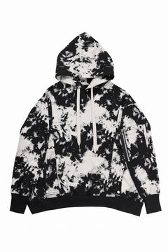 Load image into Gallery viewer, A.F ARTEFACT CARGO HOODED TOPS / MOTTLED DYING (BLACK x IVORY)
