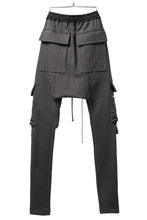 画像をギャラリービューアに読み込む, A.F ARTEFACT FLAP ZIP SARROUEL SKINNY PANTS (DARK GREY)