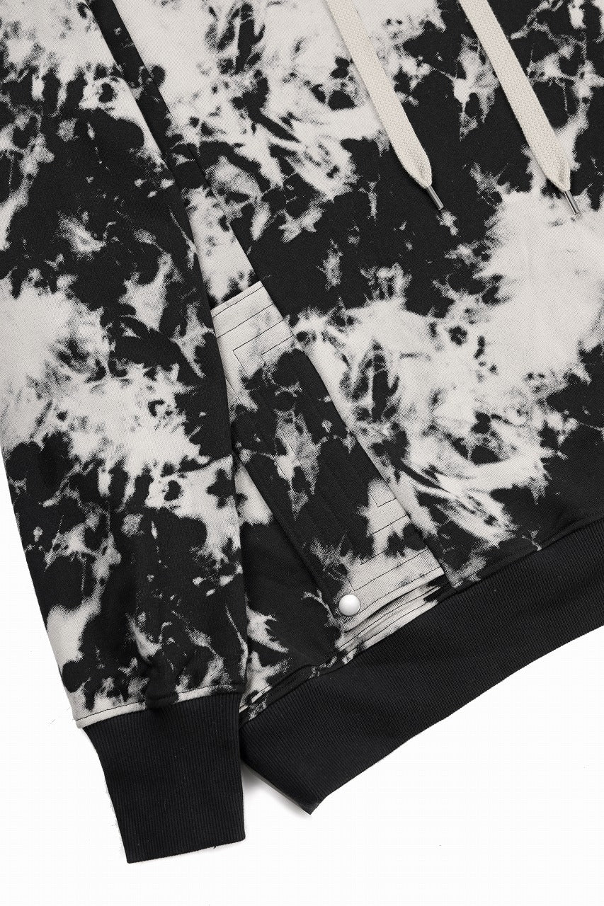 Load image into Gallery viewer, A.F ARTEFACT CARGO HOODED TOPS / MOTTLED DYING (BLACK x IVORY)