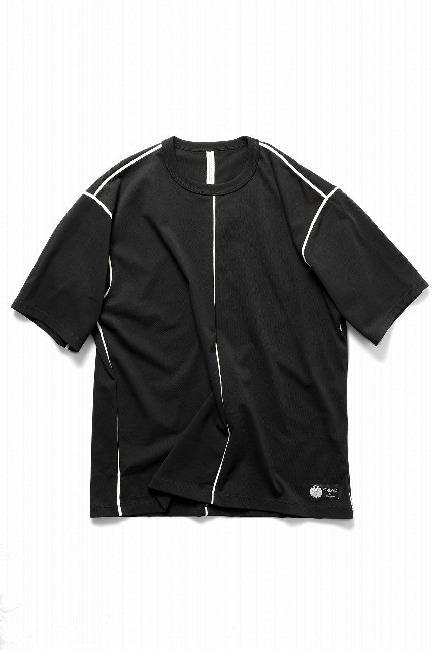 画像をギャラリービューアに読み込む, OBLADI REVERSIBLE SHORT SLEEVE T SHIRT (BLACK)
