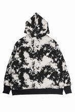 Load image into Gallery viewer, A.F ARTEFACT CARGO HOODED TOPS / MOTTLED DYING (BLACK x IVORY)