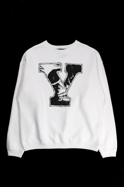 Y's for men x MASSES SWEAT SHIRT / PRINT A (WHITE)