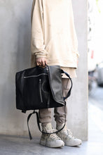 Load image into Gallery viewer, A.F ARTEFACT x Portaille LEATHER BACK PACK / WAXED HORSE LEAHER (BLACK)