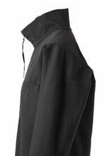 画像をギャラリービューアに読み込む, m.a+ zipped tall collar shirt jacket / H252DZ/CCE (BLACK)