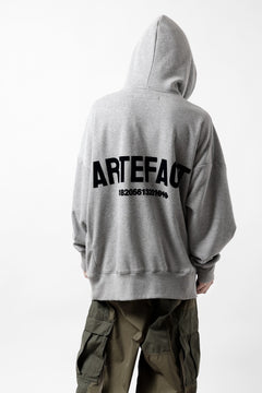 画像をギャラリービューアに読み込む, A.F ARTEFACT BOMBERHEAT® BACK LOGO HOODIE (LIGHT GREY)