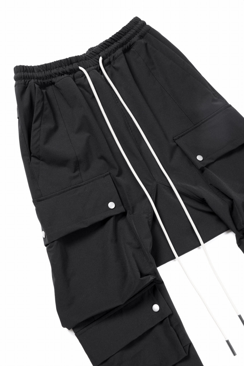 画像をギャラリービューアに読み込む, A.F ARTEFACT MILITARY SARROUEL PANTS / TECH-SMOOTH (BLACK)