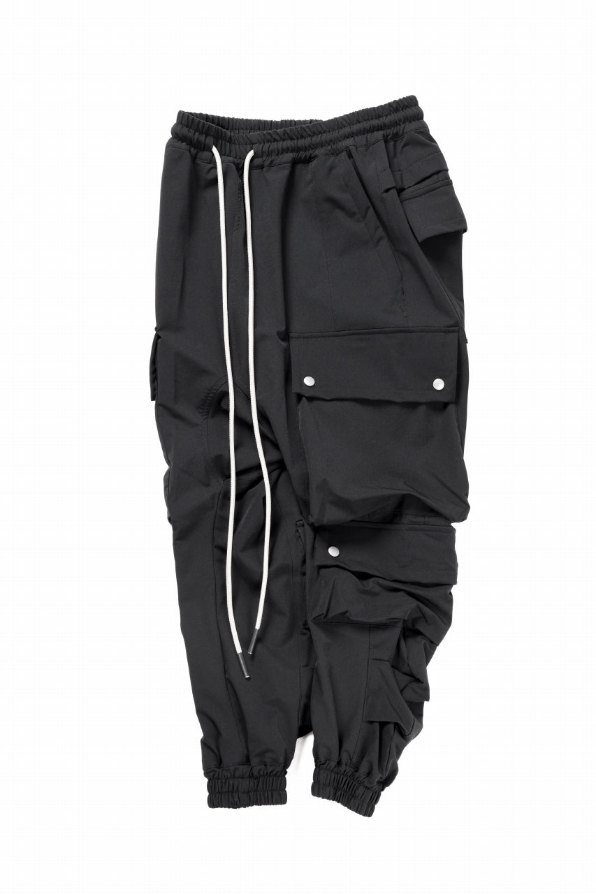 画像をギャラリービューアに読み込む, A.F ARTEFACT MILITARY SARROUEL PANTS / TECH-SMOOTH (BLACK)