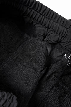 画像をギャラリービューアに読み込む, A.F ARTEFACT MILITARY SARROUEL PANTS / TECH-SMOOTH (BLACK)