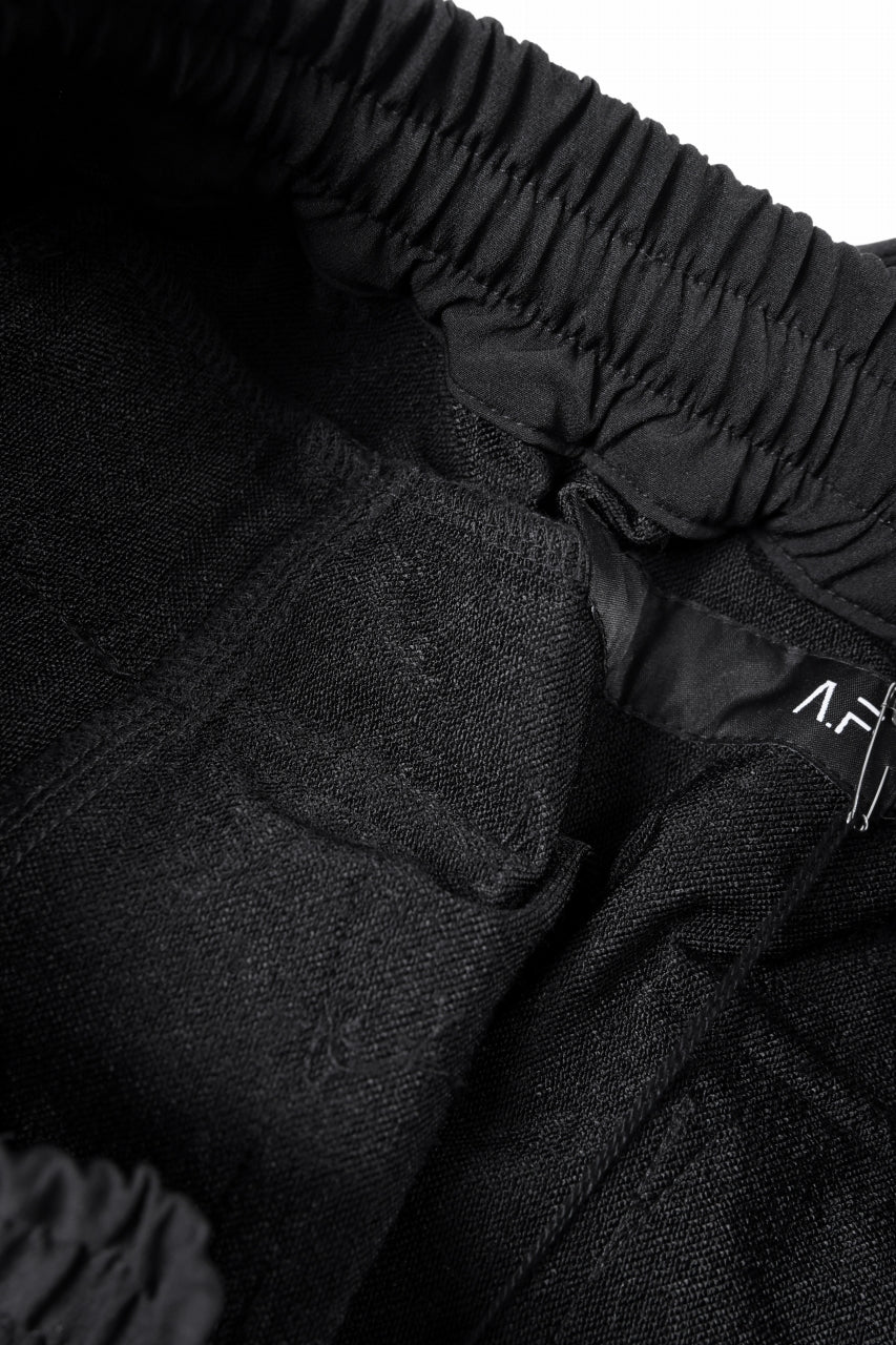 画像をギャラリービューアに読み込む, A.F ARTEFACT MILITARY SARROUEL PANTS / TECH-SMOOTH (BLACK)