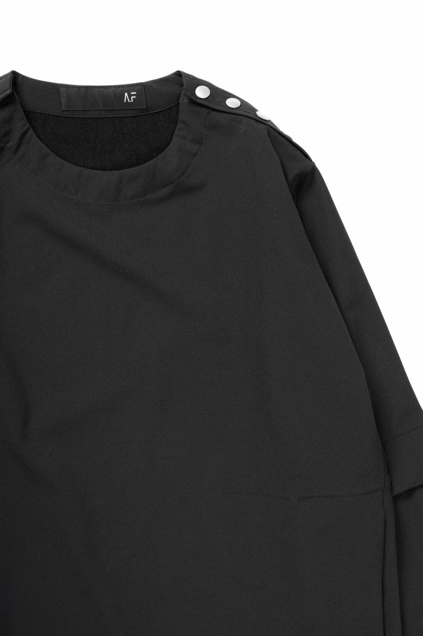 画像をギャラリービューアに読み込む, A.F ARTEFACT SNAP PULLOVER / TECH-SMOOTH (BLACK)